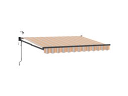 Conjunto 1 Toldo Elétrico Vidaxl Azul Poliéster (3,5 X 2,5 M)