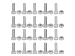 20 Conjunto Parafusos M6x22 e Porcas de Alumínio para Estufa Acessório Ferramenta S/MARCA