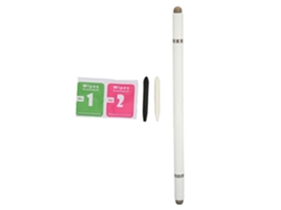 2026zentro-caneta Estilo Estilo Capacitivo 4 Em 1 Com 2 Pontas De Fibra Para Celulares E Tablets Branco
