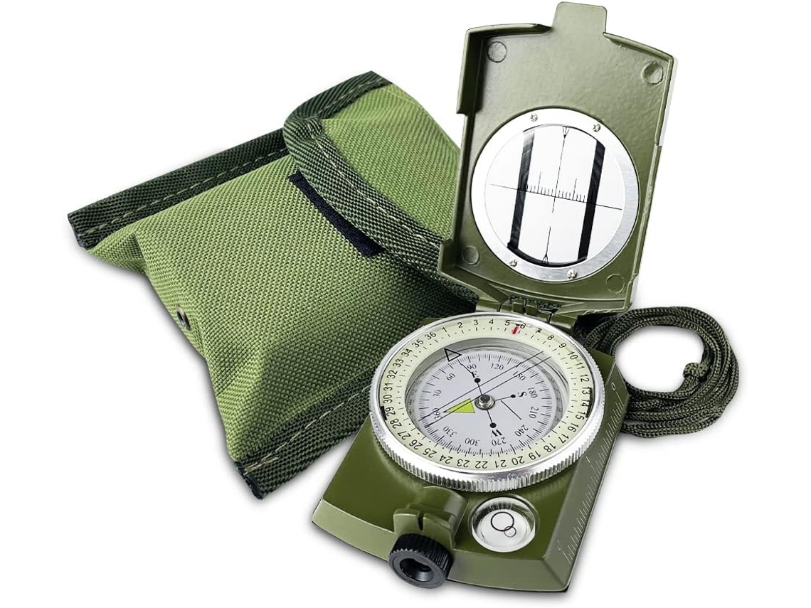 Bússola de Metal Estilo Retrô para Viagens, Camping, Navegação AQUAFORGE
