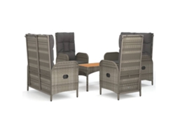 Garden Dining Set, Garden Dining Sets Vidaxl Cinzeto Rattan / Vime (n/a)