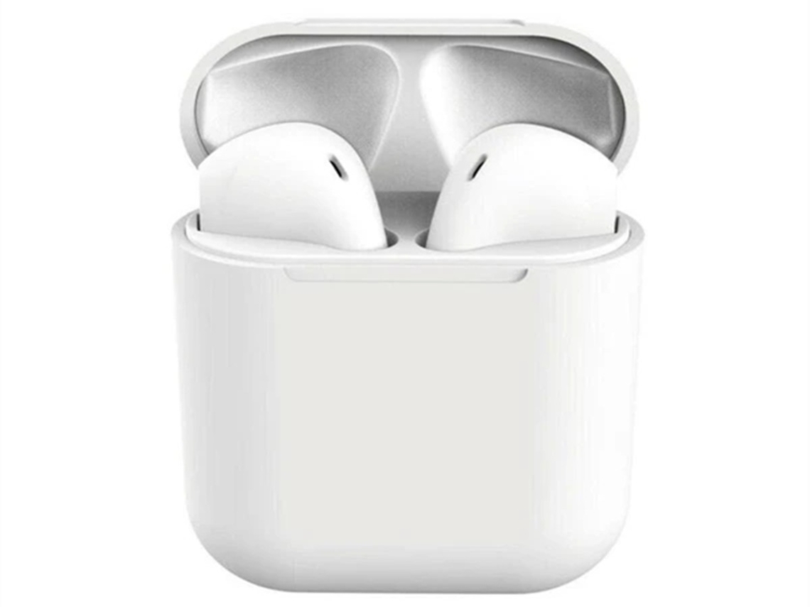Auriculares Bluetooth True Wireless QIANAO Touch I12 (In Ear - Microfone - Branco)