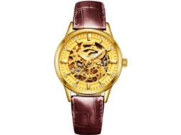 Globo Branco Dial Automático Auto Enrolamento Mecânico Relógio Luxo Cristal Safira Business Dress Watch Webake