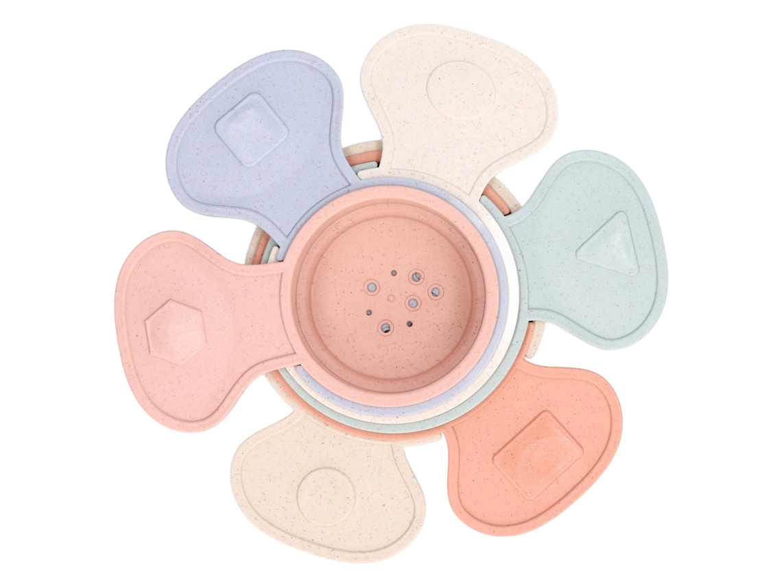 Primerox brinquedo Educativo Xícara de Empilhamento Abs para Bebê 6m+ Brinquedo de Banho Cute