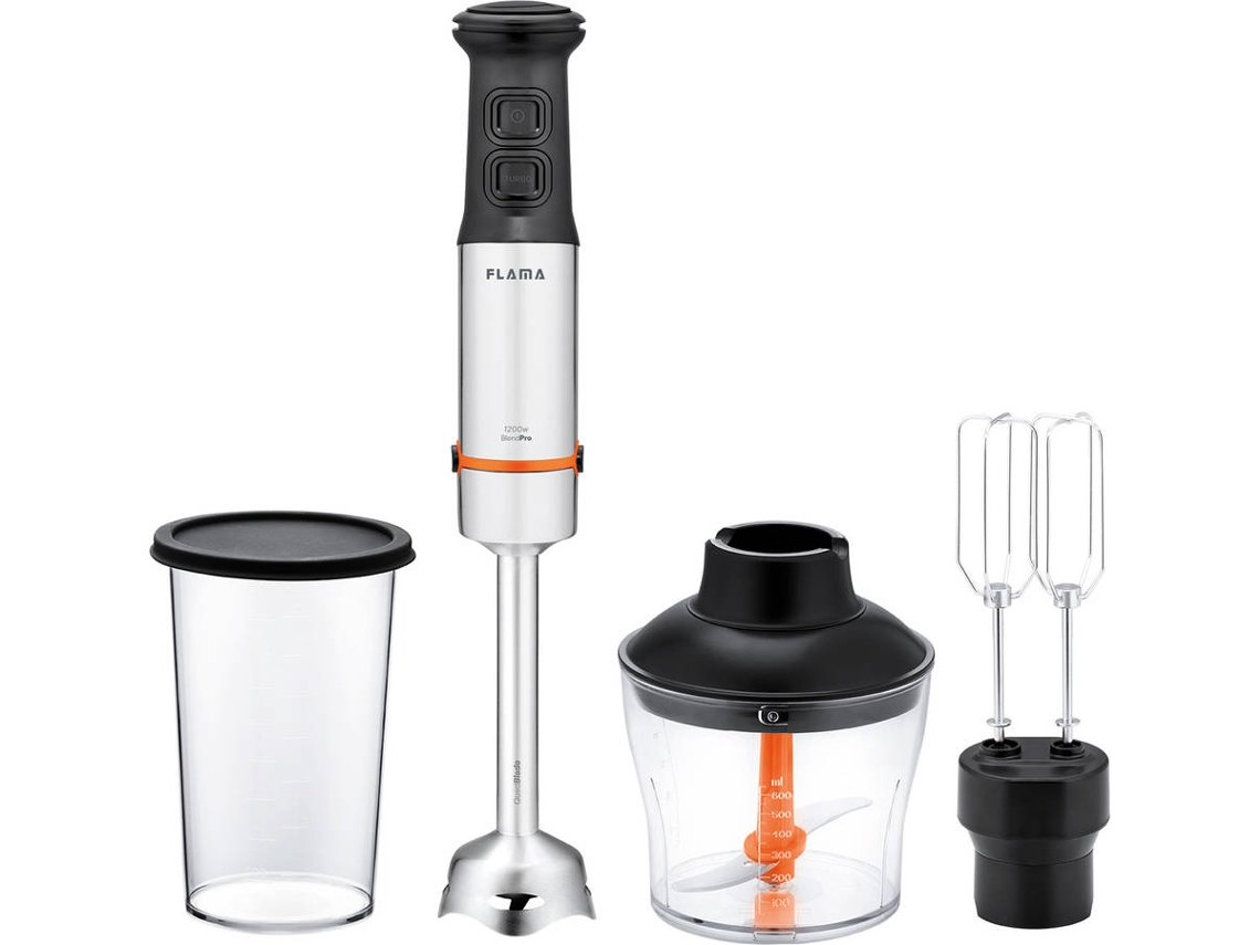 Varinha Mágica + Acessórios FLAMA Blend Pro Quadflex 2053Fl (1200W - Preto e Inox)