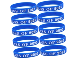 Pulseiras De Borracha Plafope 2025 Para Formatura, 10 Peças, Para Homens E Mulheres, Tema De Festa