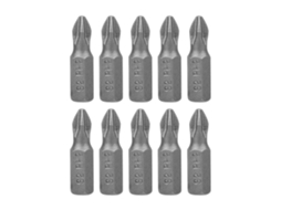 10pcs Bits De Parafusadeira Elétrica Ph2 Com Shank Hexagonal Magnético Anti-deslizante (25mm)