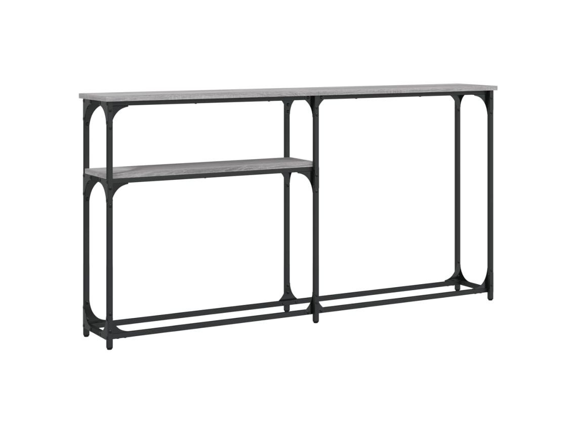 Console Table, Console Tables Vidaxl Cinzeto Madeira Processada (n/a)