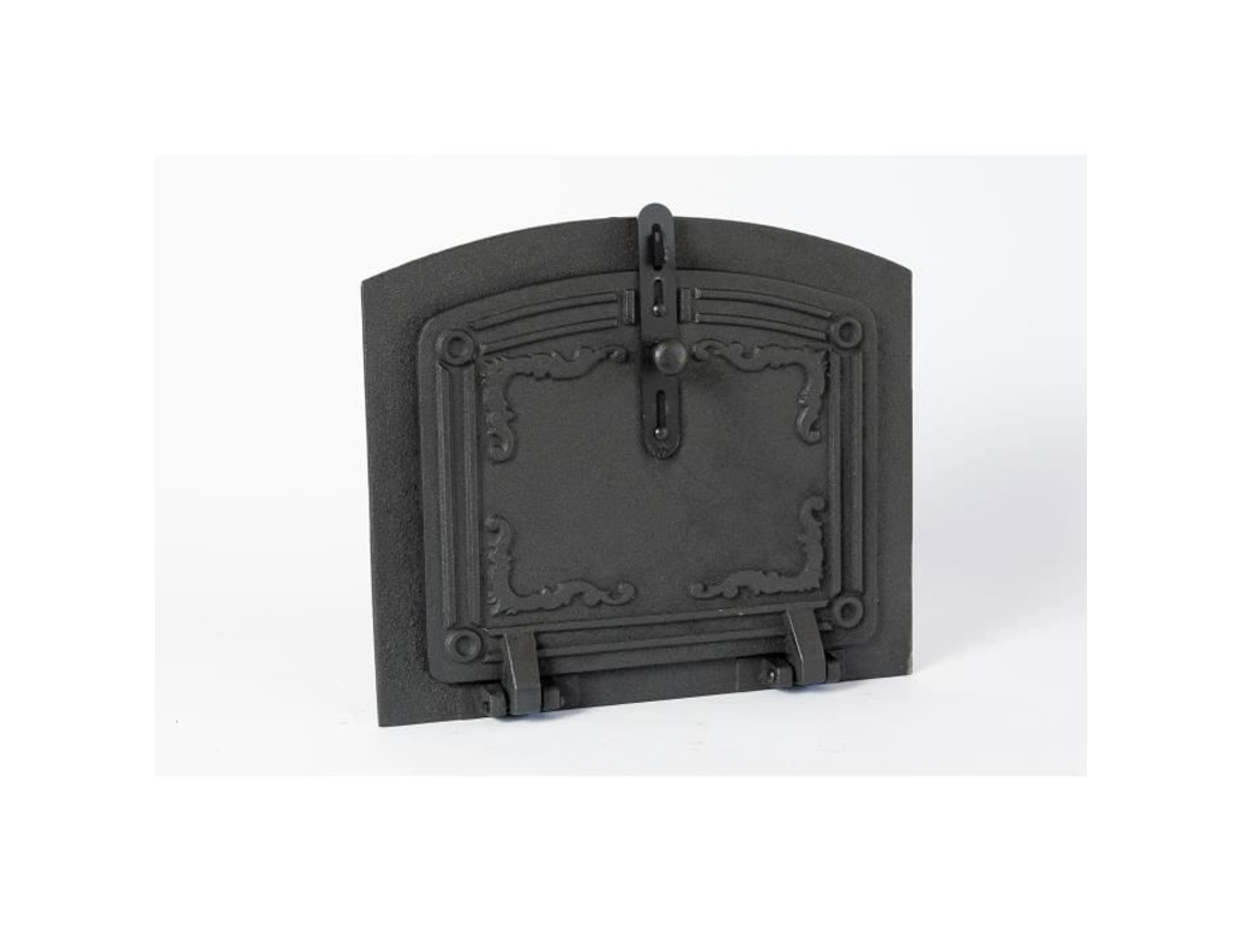 Porta Do Forno de Ferro Fundido com Trava de Porta Semicircular Porta Do Forno de Pizza Porta Do Forno de Pão 31 5x37 cm