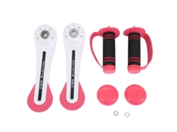 2pcs Halteres Para Mulheres Com Mancais Giratórios Para Treinamento De Músculos De Braço E Fitness Rosa Branco