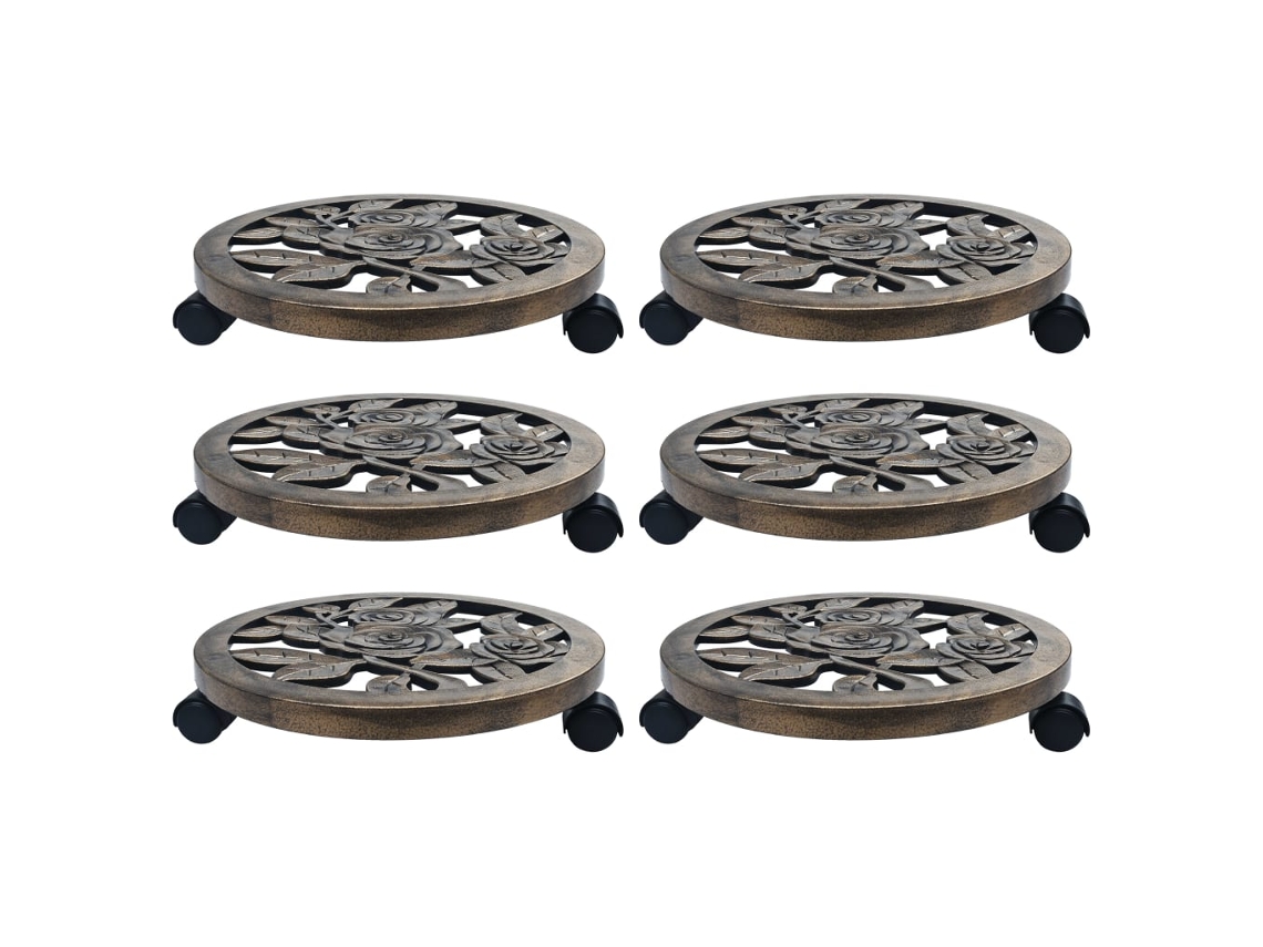 Plant Trolley, Plant Trolleys Vidaxl Marrom Plástico (38 Cm)