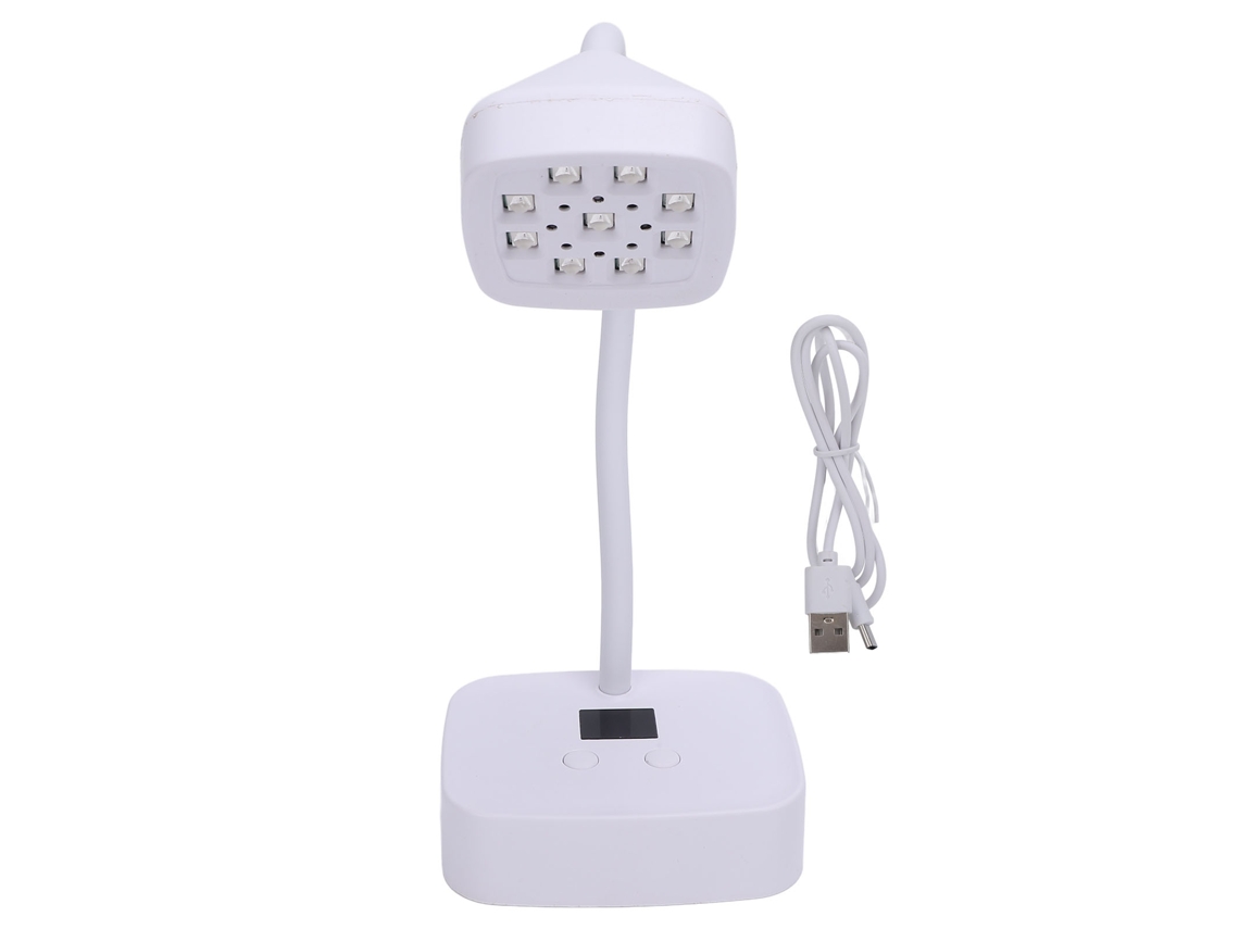 Lâmpada De Unhas Sem Fio Gooseneck 1600mah Recarregável Sensor Inteligente Secagem Rápida Led Para Salão De Unhas E Manicure Diy Em Casa