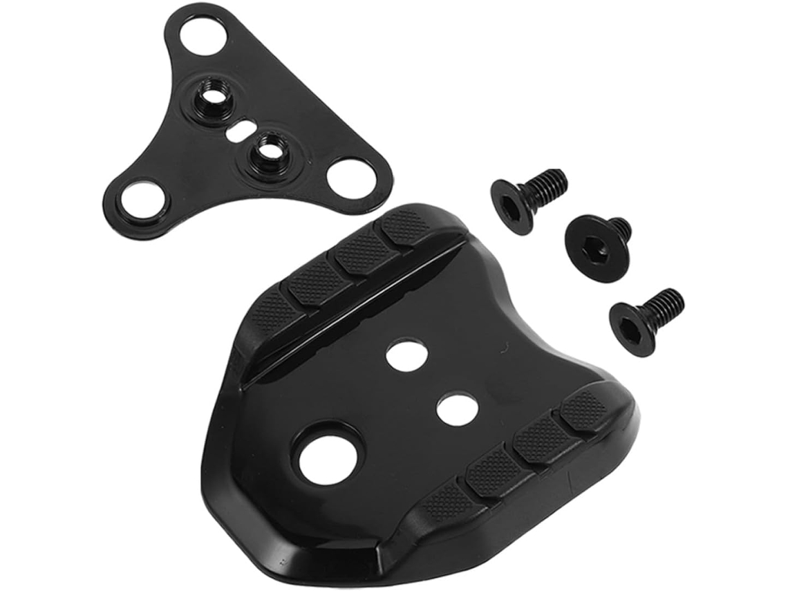 Adaptador de pedal com encaixe de plástico preto para pedais de ciclismo