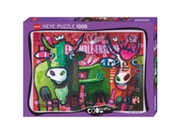 Puzzle 1000 peças Cool Striped Cows (Idade minima recomendada: 14 anos)