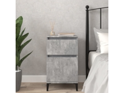 Vidaxl Mesa De Cabeceira 40x35x70 Cm Cinzento Cimento
