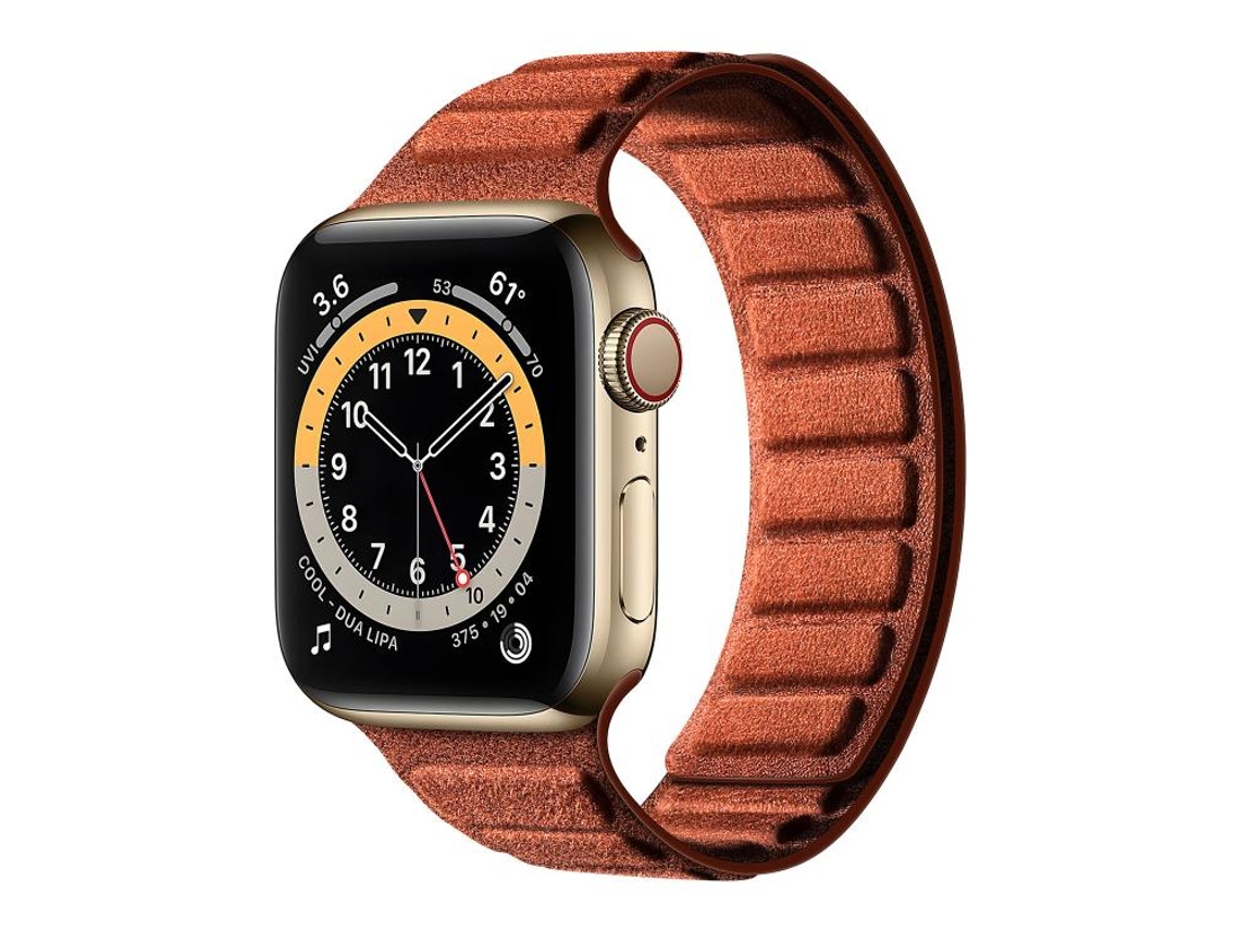 Bracelete Apple Watch Camurça Imanação Quadrada Fecho Magnético XIAOMOYU