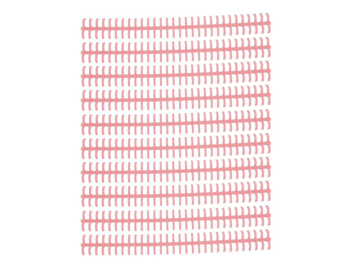 10 Gomos de Encadernação Folheto 30 Buracos 10mm Plástico Pp Resistente Ao Desgaste para Escola Escritório Cor Rosa