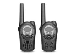 Walkie talkie Infantil Ml 668, Pacote com 2 Unidades, Preto AQUAFORGE