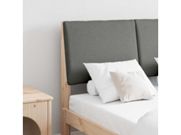 Vidaxl Cabeceira Estofada Cinza Escuro 135 Cm
