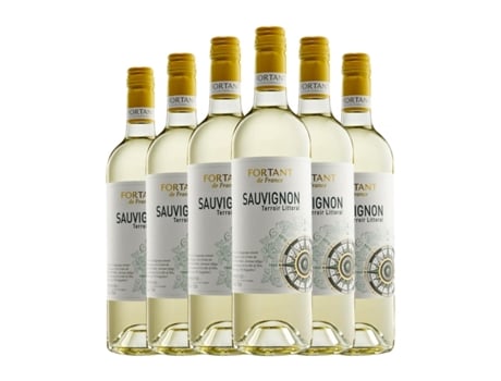 Vinho branco FORTANT DE FRANCE Littoral Sauvignon Branca Vin de Pays d'Oc (0.75 L - 6 Unidades)