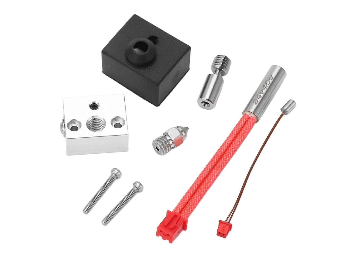 Kit de Peças Aquecimento para Impressora 3d, 300 °c, 24 V, 40 W, com Haste Aquecimento, Fio Térmico, Bloco Aquec Imento, Tubo Garganta GOKOCO