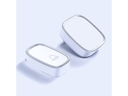 Campainha Sem Fio À Prova Dágua para Uso Externo, com 2 Transmissores e 2 Receptores, e Luz Led Intermitente. Brilvibera wer
