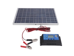 Painel Solar Policristalino De 10 W E 12 V Ip65 À Prova Dágua, Portátil, 30 A, Controlador De Carga Solar Externo Olysi Shop