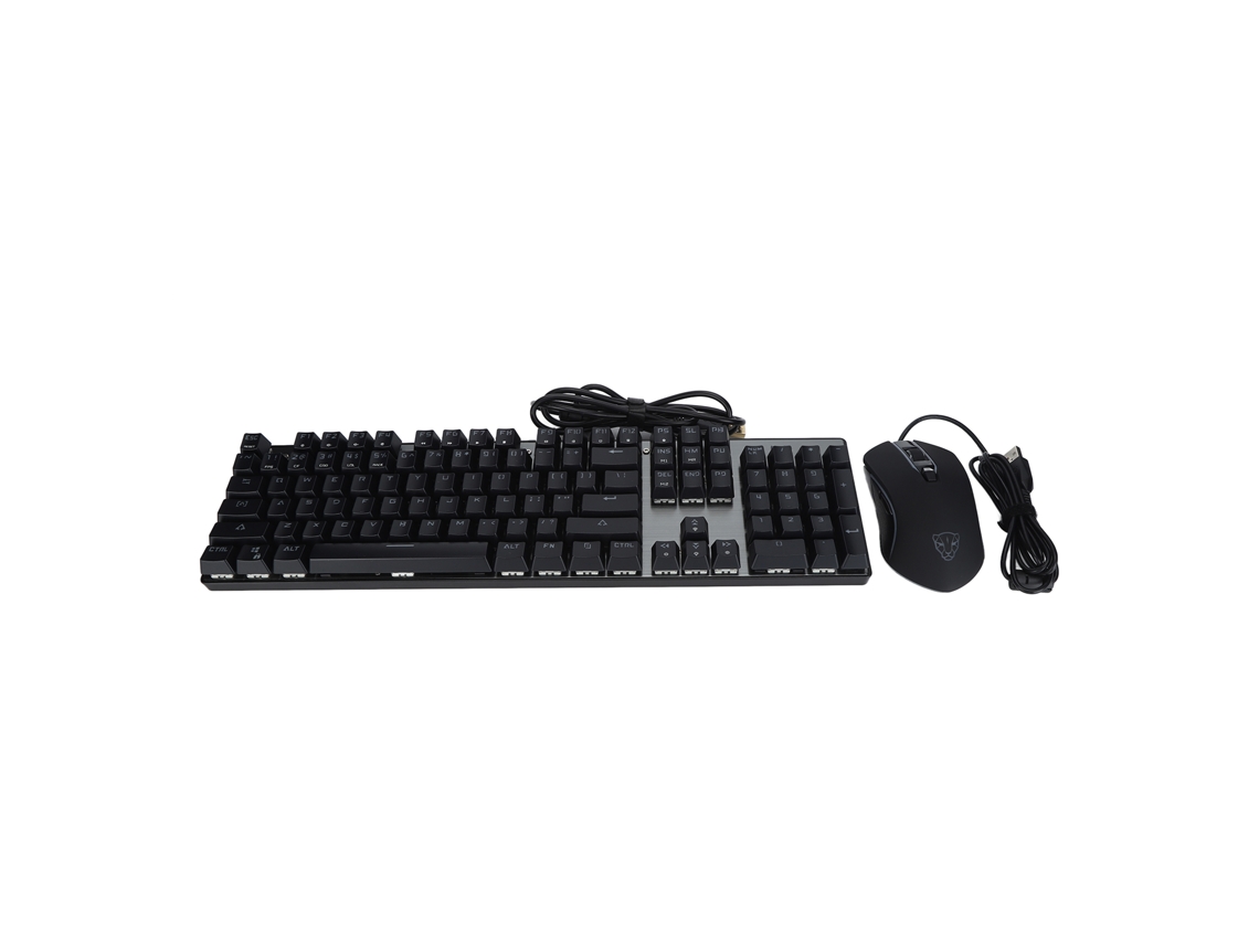 Conjunto de Teclado Mecânico e Mouse LAXISCREED (104 Teclas, com Fio, Ergonômico, Rgb)