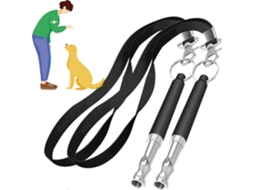Kit com Apito para Cães, Chamada, Ultrassônico Antilatido, Ajustável, Cord Ão GOKOCO