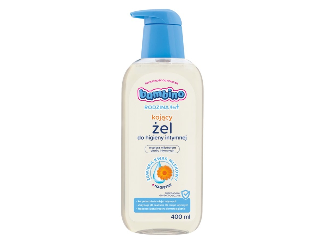 Gel De Higiene Íntima Ultra Suave Para A Família Bambino Com Calêndula, 400ml