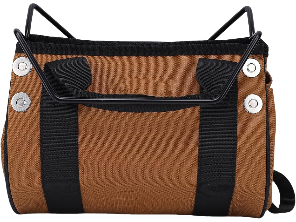Bolsa para ferramentas Fafeicy, feita de tecido Oxford resistente, com vários compartimentos e ampla abertura, para