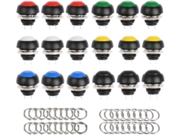 Controle De Circuito Elétrico Com Botão De Pressão Momentâneo À Prova Dágua, Mini Botão Redondo Para Instrumentos Eletrônicos Com Classificação De 12