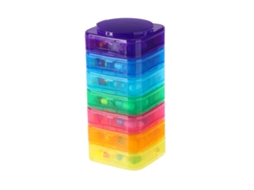 Organizador Semanal de Comprimidos CHRUI 7 Dias Empilhável Desmontável Sem Bpa (colorido)