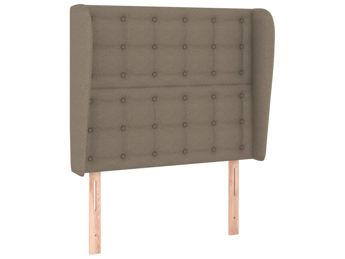 Headboard, Headboards Vidaxl Cinzento-acastanhado Tecido (103 X 23 X 118/128 Cm)