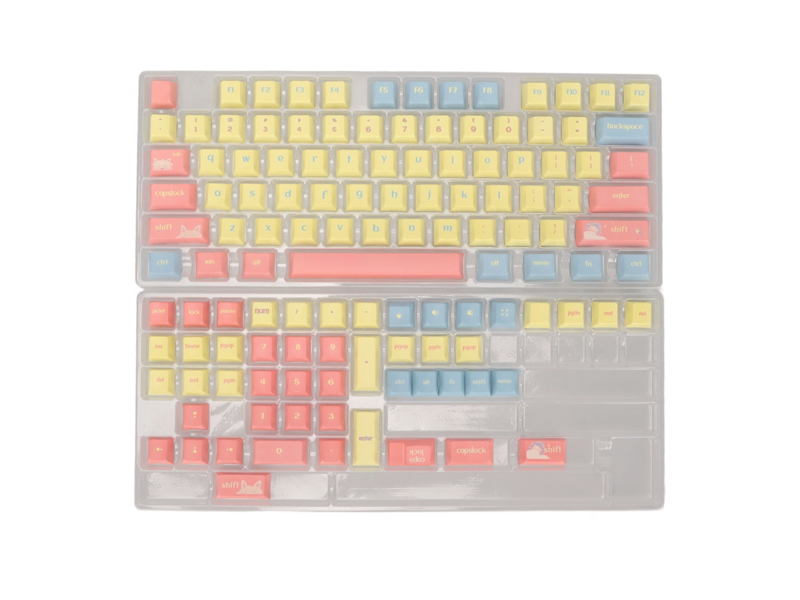 Keycaps Mecânicas 124 Teclas Pbt Sublimação | S/MARCA