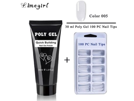 30ml Acrílico Poli Gel Conjunto Kit De Extensão Polygel Rápido Uv Duro Geléia Construtor Prego Estender Géis Conjunto Limegirl