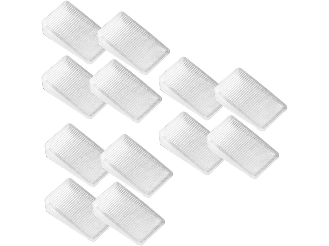 Callaron Conjunto De 12-cunhas Niveladoras Transparentes Em Pvc Para Móveis, Cunhas Pequenas Para Nivelar Mesas, Portas