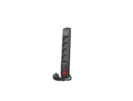 Extensão Com 4 Tomadas Com Interruptor Acar W2440 (preto Tomada Eu)