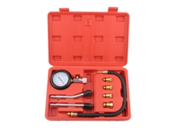 Kit de teste de compressão para motor a gasolina com manômetro para reparo de carros e motocicletas