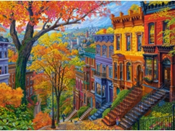 Quebra Cabeça Castorland Autumn City Hill 3000 Peças Para Se Divertir