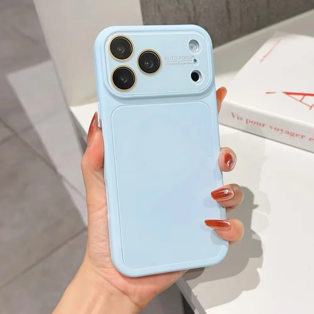 (azul Celeste, Iphone 17) Capa Rígida, Protetor De Lente Em Acrílico, Capa Traseira Resistente A Impactos