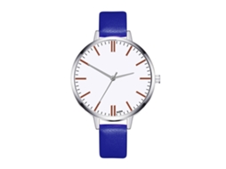 Relógio Feminino de Pulso Analógico de Quartzo Quadrado Estilo Moderno Elegante Azul