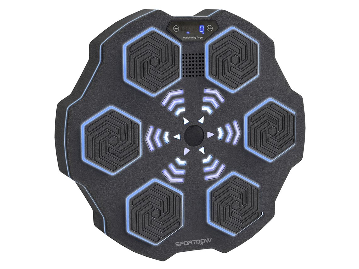 Dispositivo De Boxe Bluetooth De Parede, 9 Velocidades E Modos, Luzes Led, Preto