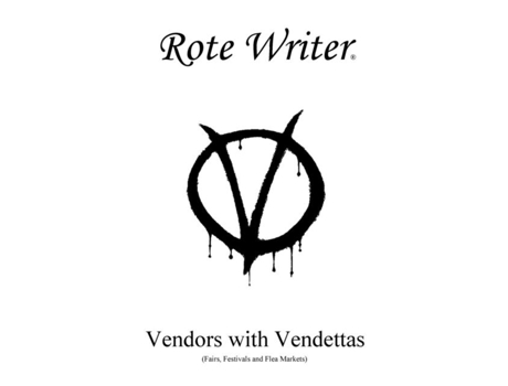 Livro Vendors With Vendettas Fairs, Festivals And Flea Markets De Rote Writer (inglês)