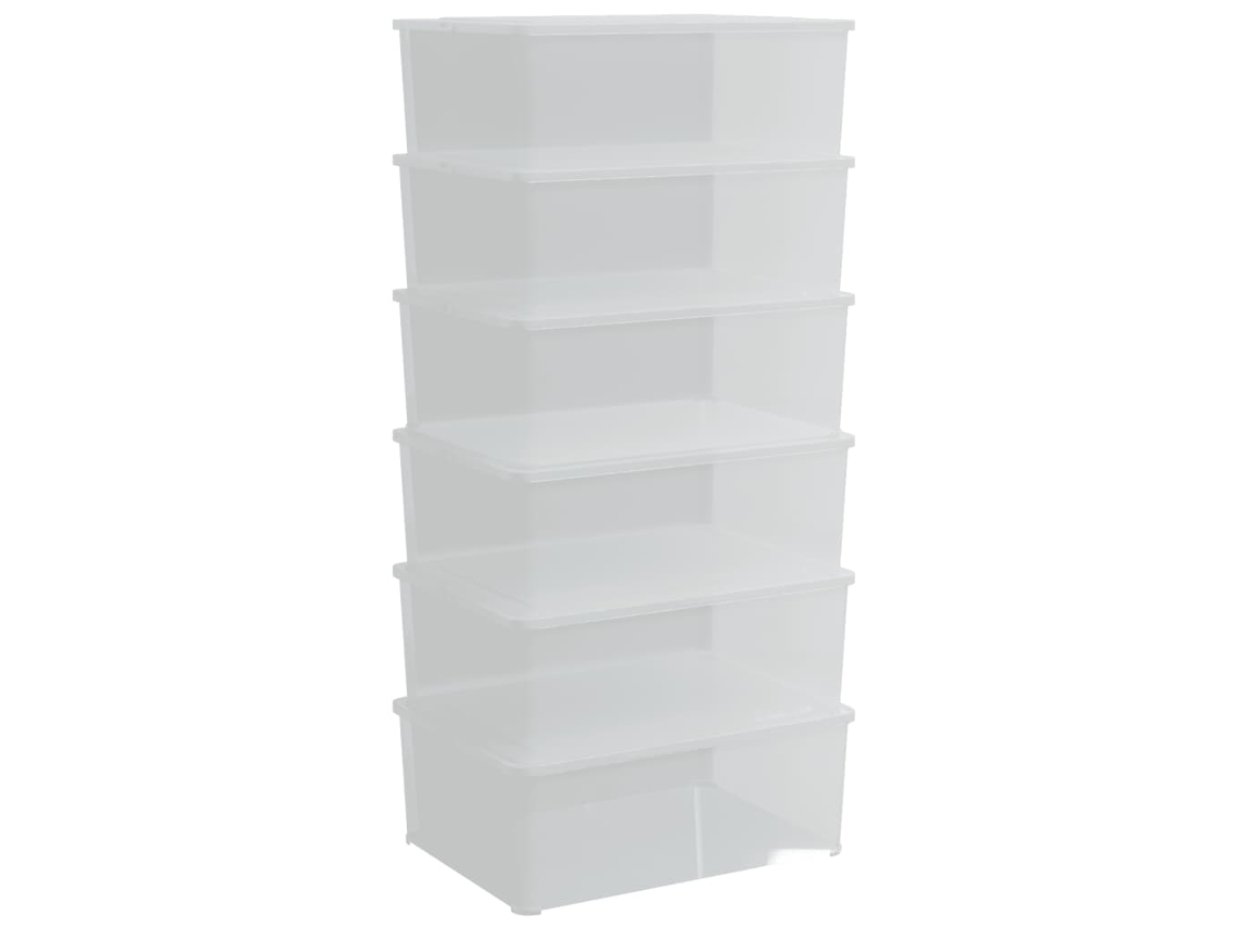 Plastic Storage Box, Plastic Storage Boxes Vidaxl Transparente Polipropileno (n/a)