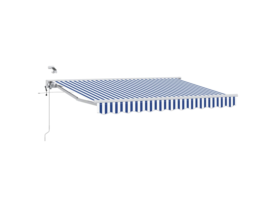 Conjunto 1 Sombra Externa Vidaxl Azul Alumínio (3 X 2,5 M)