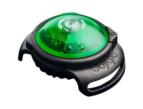 Luz De Segurança Orbiloc Verde Led Visível Até 5 Km Para Cão