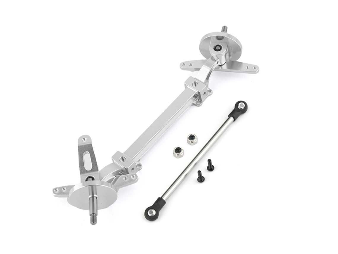 Kit Eixo Dianteiro Sem Direção Assistida, Conjunto De Virabrequim De Metal 1:14 Para Carros De Controle Remoto Tamiya Caminhão Trator