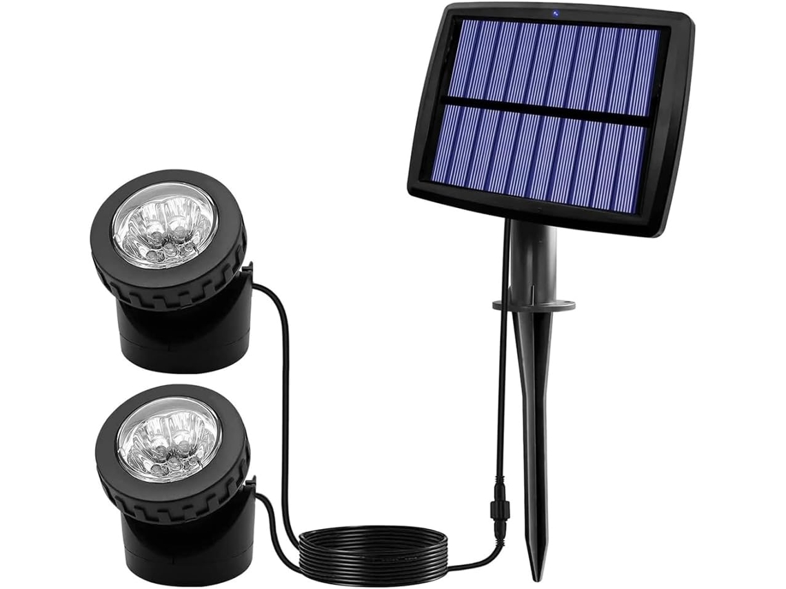 Refletores Solares Para Lago, Luzes Solares Subaquáticas De Led Com Iluminação Paisagística De Cabeç Gokoco