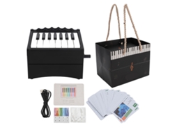 Calendário De Piano Tocável Usb Recarregável Com 52 Cartões Semanais E Partituras